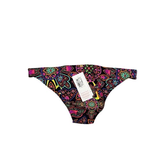 Phax Women's L Bikini Swim Bottom Black Multi Floral NWT - Picture 2 of 15